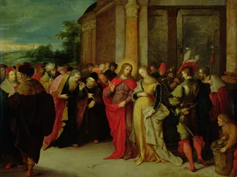 Chrystus i niewiasta przyłapana na cudzołóstwie